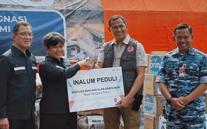 INALUM Salurkan 12,7 Ton Bantuan untuk Korban Gempa Bumi NTT
