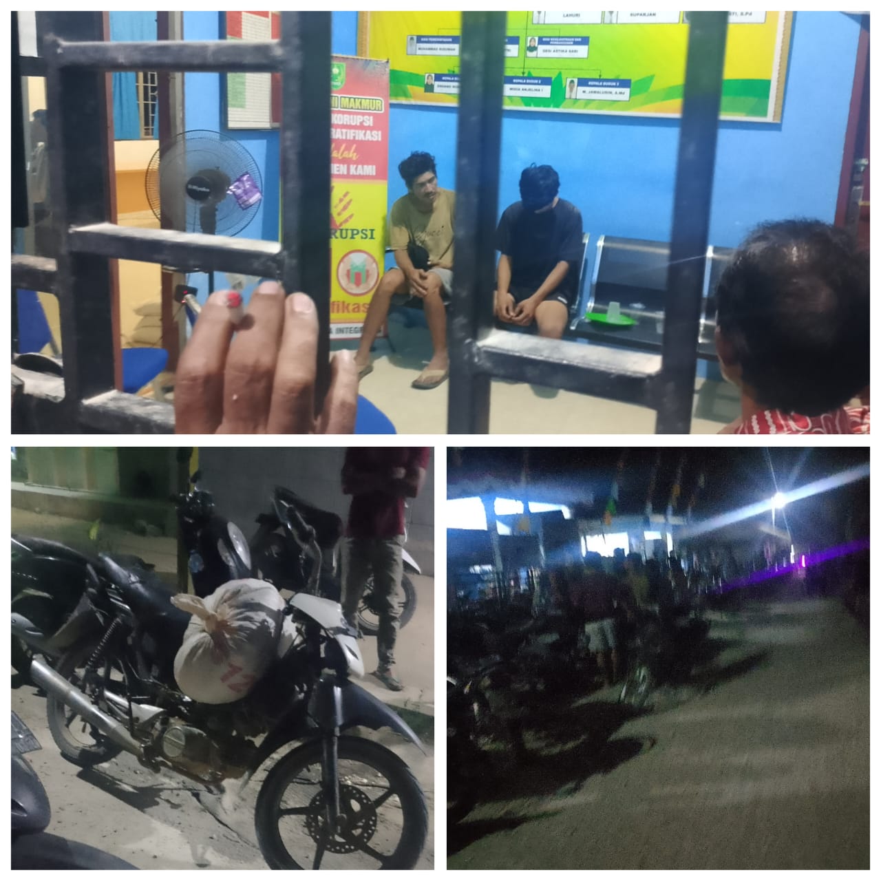 Di Duga Telah Mencuri Sawit Petani, Dua  Warga Di Tangkap Di Giring Ke Kantor  Desa Tani Makmur