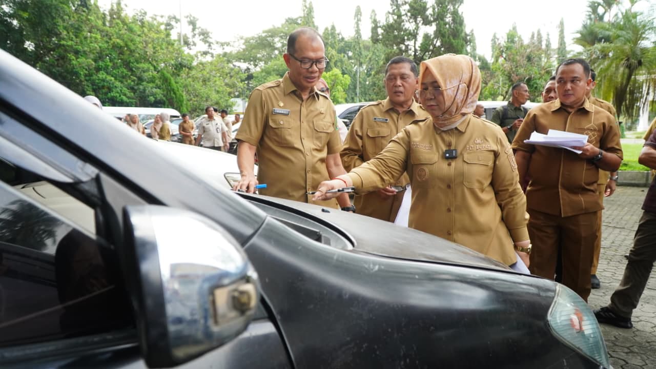 Plt. Bupati Langkat Tiorita Gebrak Penertiban Aset, Seluruh Kendaraan Dinas Diperiksa