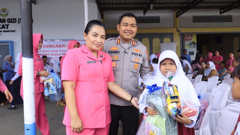 Wujud Kepedulian Polri untuk Masyarakat,Kapolres Langkat Santuni Anak Yatim
