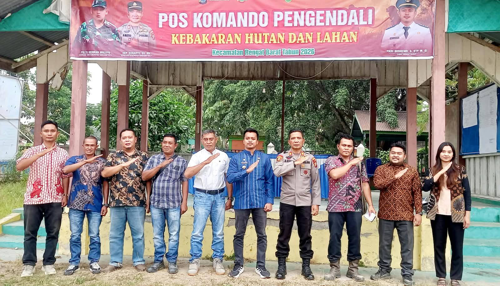 Perkuat Sinergi Penanganan Cepat Karhutlak, Forkopimcam Rengat Barat Gelar Rakor dengan Perusahaan