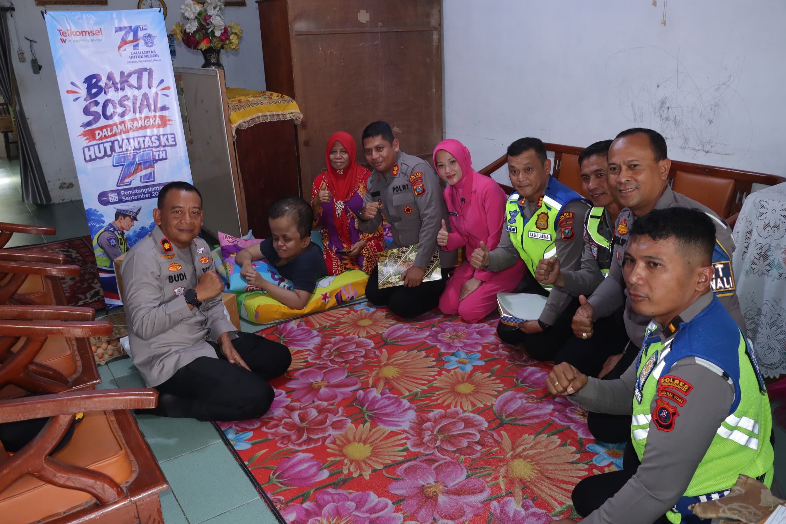 Polres Pematangsiantar Gelar Bakti Sosial Sambut Hari Lalu Lintas Bhayangkara ke-71