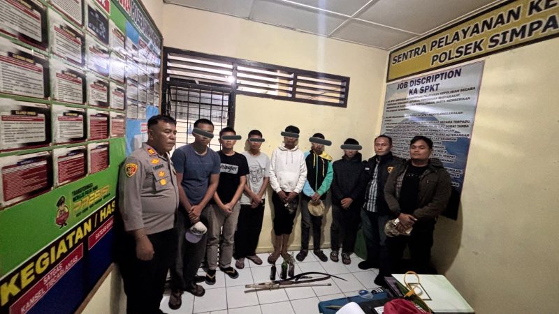 Enam Remaja Diamankan Bawa Sajam dan Molotov, Diduga Hendak Tawuran di Surbakti