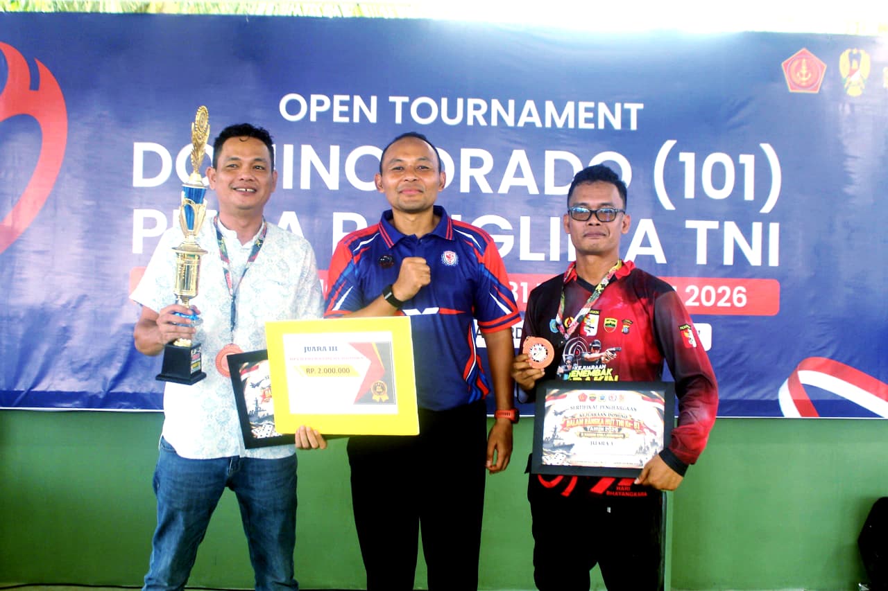 Tim Dari PWI Labuhanbatu Raih Juara 3 Turnamen Domino Piala Panglima TNI Tahun 2026