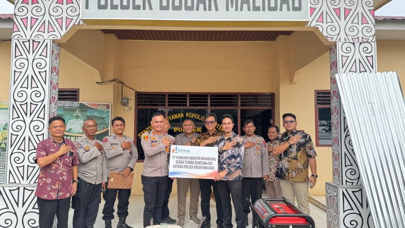 Peduli Lingkungan, PT KINRA Salurkan CSR Kepada Polsek Bosar Maligas dan LPJU Tenaga Surya di Dua Kecamatan Bosar Maligas dan Kecamatan Bandar Huluan
