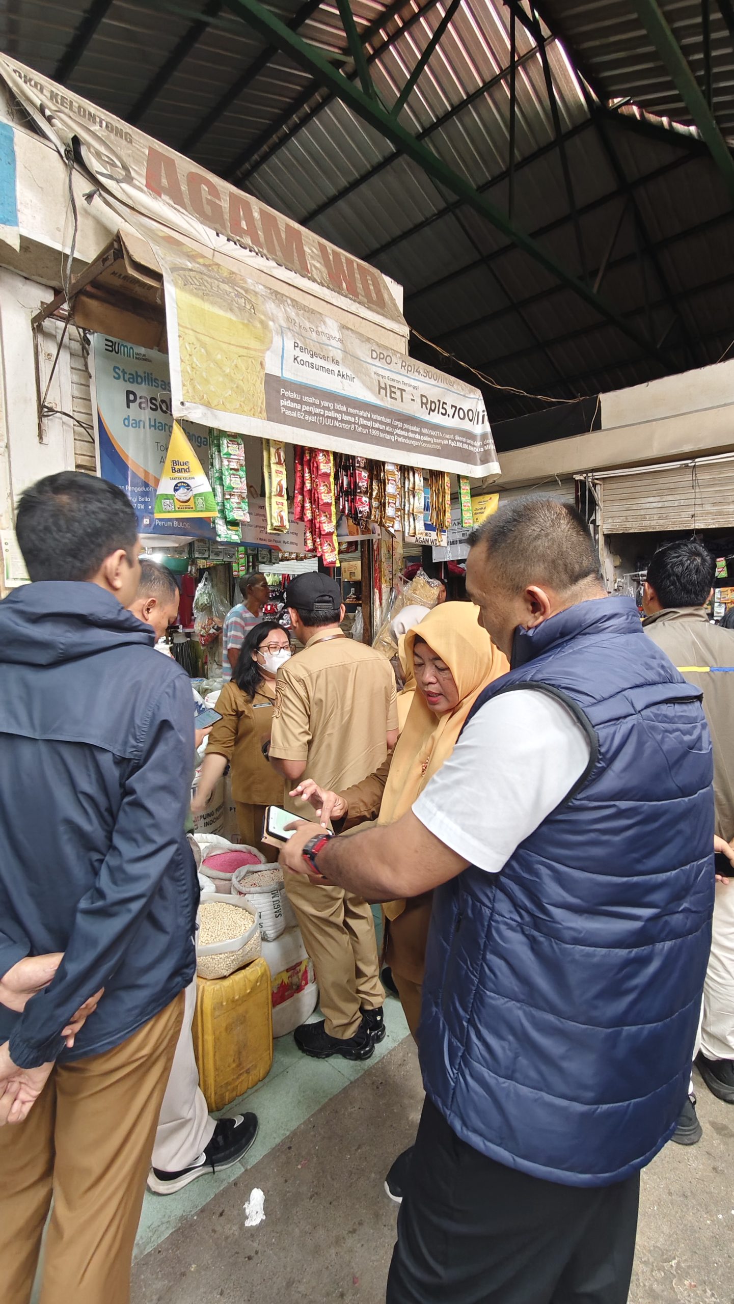 Dinas Koperasi UMKM Perindustrian dan Perdagangan Medan Sidak Harga Beras di Pasar Sei Sikambing, Pastikan Monitoring Dilakukan Setiap Hari
