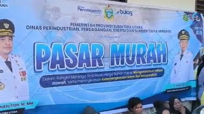 1,6 Ton Beras hingga 600 Liter Minyak Ludes, Antusiasme Warga Kwala Bekala Sambut Pasar Murah