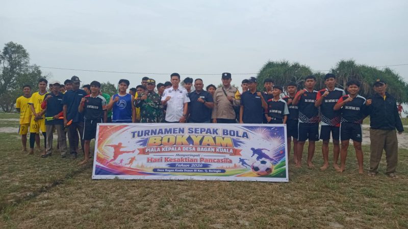 Sambut Hari Kesaktian Pancasila, Turnamen Bokyam Piala Kades Bagan Kuala 2026 Memukau Penonton