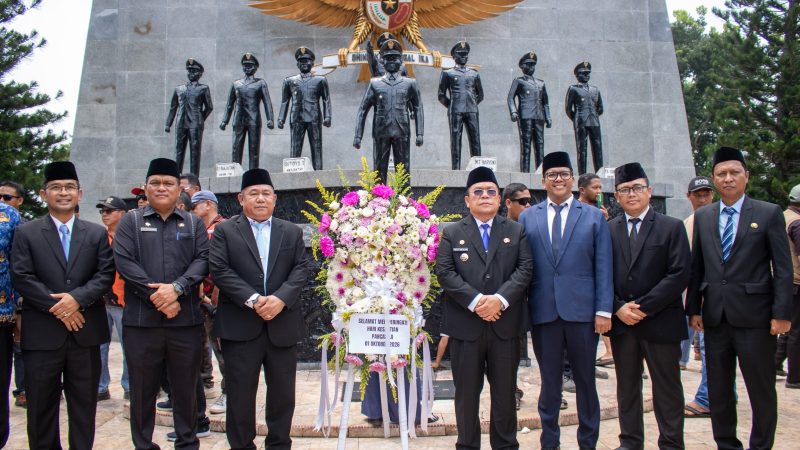 Wali Kota Pematangsiantar Hadiri Upacara Peringatan Hari Kesaktian Pancasila Tingkat Provinsi Sumatera Utara di Pelataran Tugu Letda Sujono