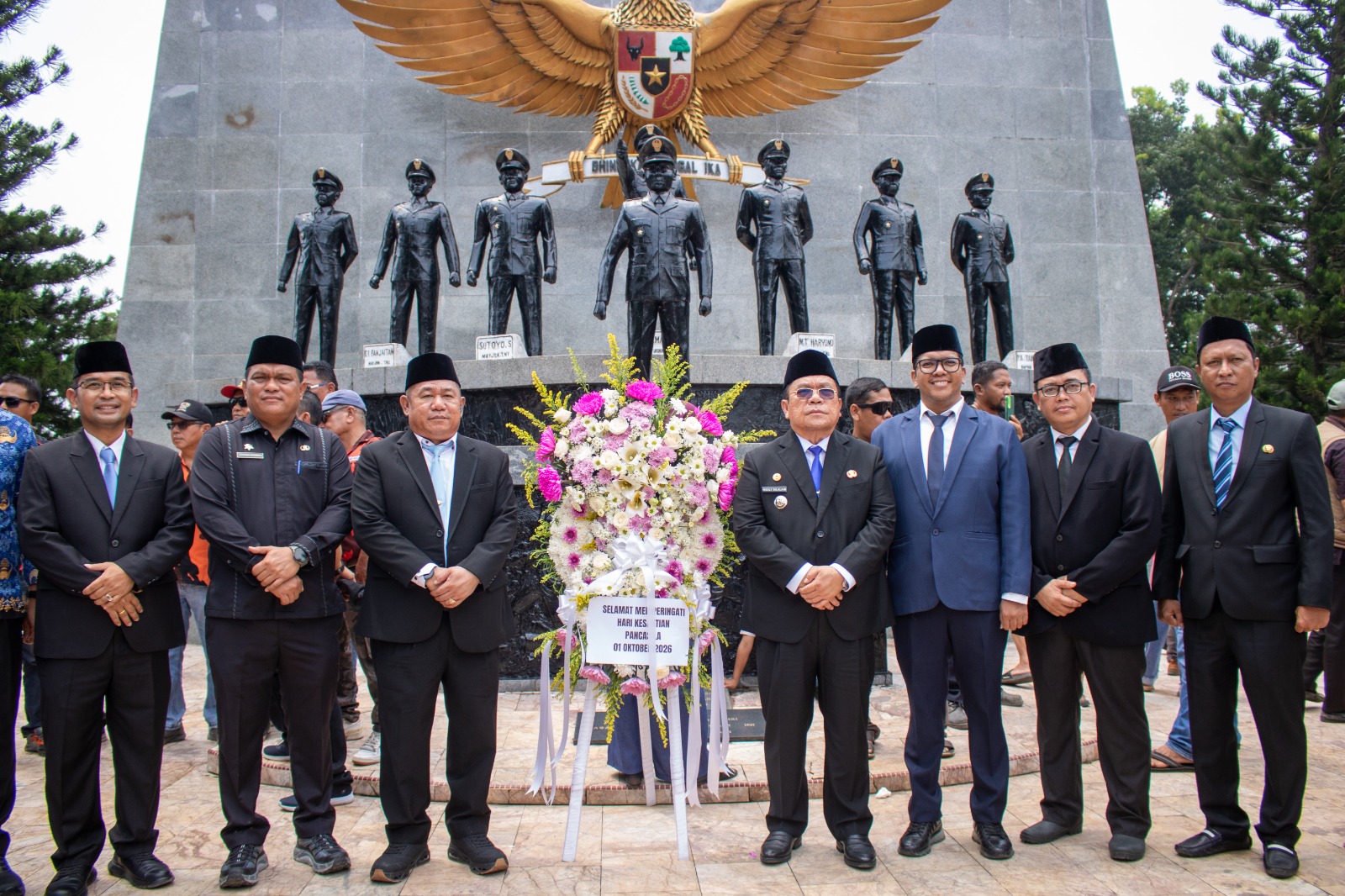 Wali Kota Pematangsiantar Hadiri Upacara Peringatan Hari Kesaktian Pancasila Tingkat Provinsi Sumatera Utara di Pelataran Tugu Letda Sujono