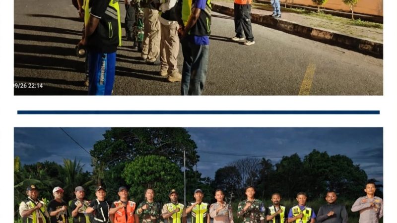 Jaga Bandara Tetap Steril, Patroli Gabungan Bandara Rendani Dipimpin Kasie TOKPD Bersihkan Area Perimeter Polisi 13