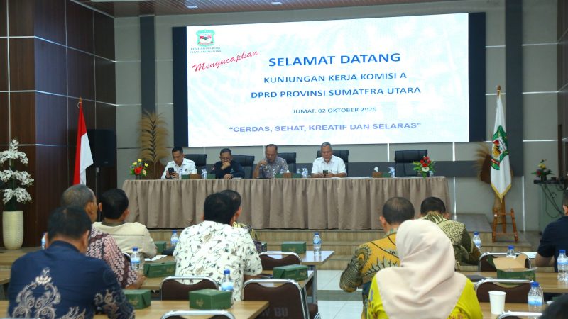 Pemko Pematangsiantar Terima Kunjungan Kerja Komisi A DPRD Provinsi Sumatera Utara