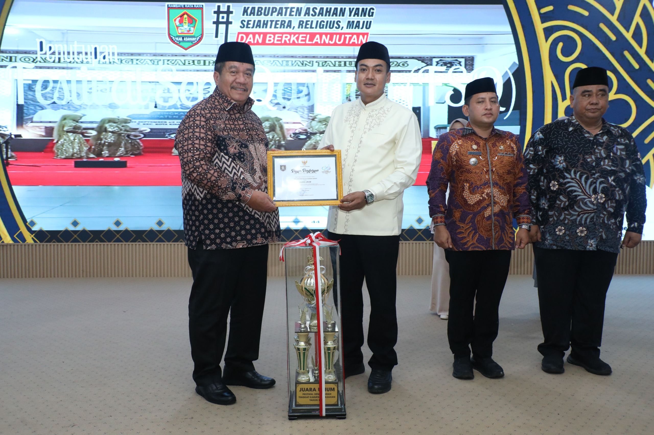 Bupati Asahan Tutup FSQ Tingkat Kabupaten Asahan Tahun 2026
