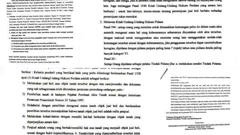 33 PPAT Siantar – Simalungun Secara Tegas Tolak Kepmen Perintis 10 Hari