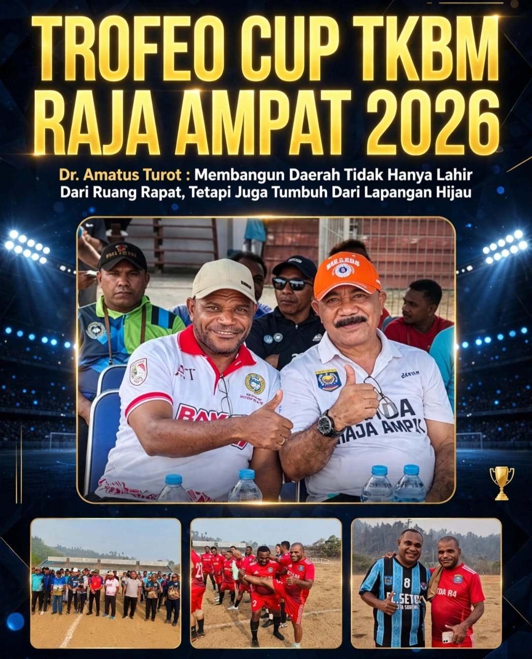 Dr.Amatus Turot : Membangun Daerah Tidak Hanya Lahir Dari Ruang Rapat, Tetapi juga Tumbuh Dari Lapangan Hijau.