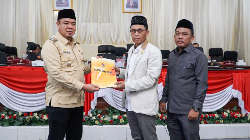 Wabup Syafrizal Sampaikan Tiga Ranperda Dalam Rapat Paripurna DPRD Batu Bara