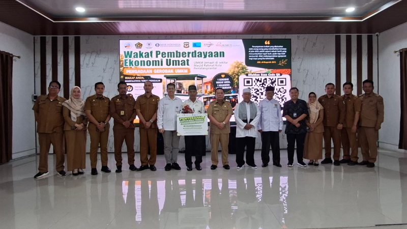 Wali Kota Pematangsiantar Secara Resmi Buka Acara Edukasi Ekonomi dan Keuangan Syariah Bertajuk Wakaf Produktif