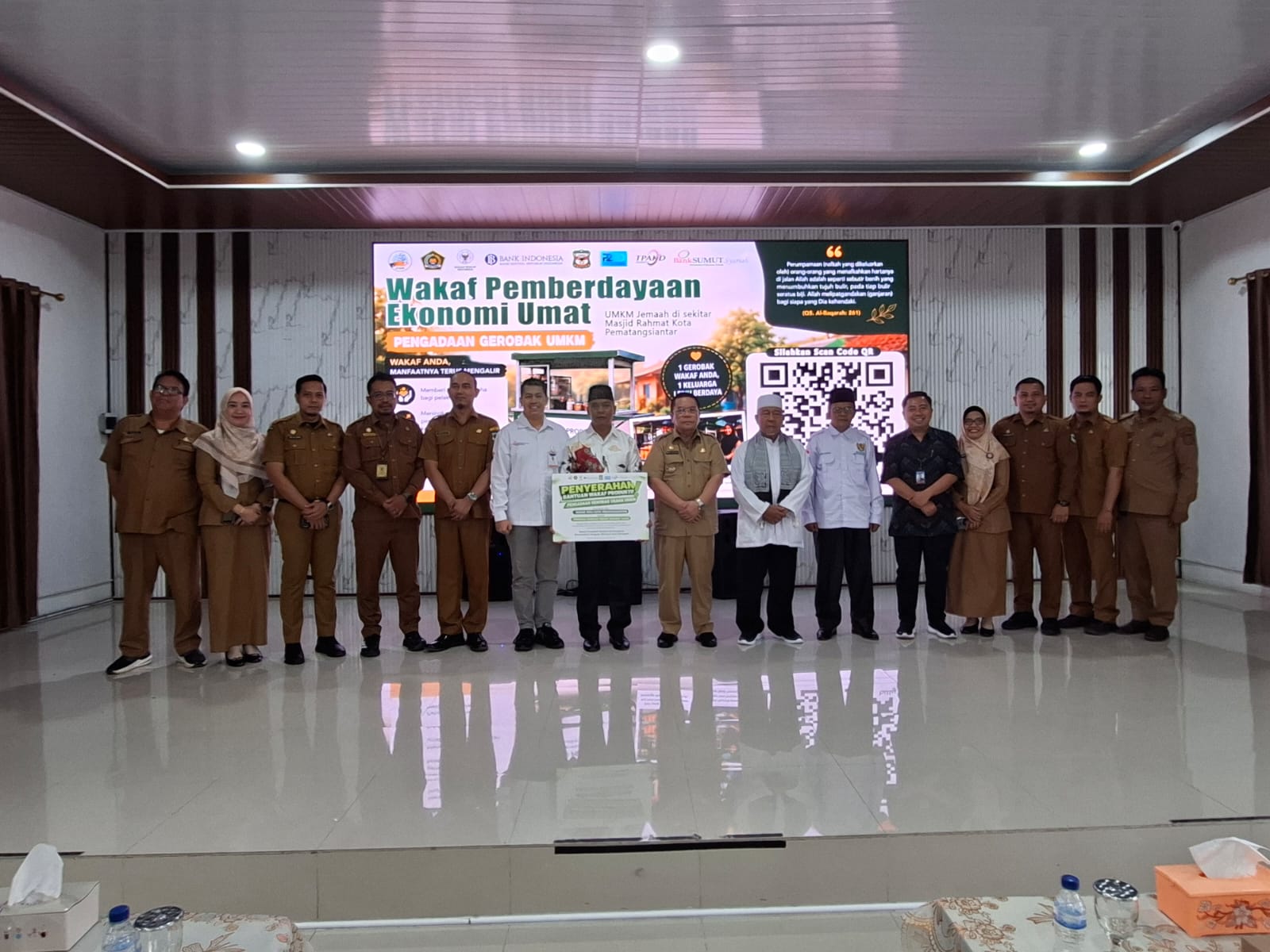 Wali Kota Pematangsiantar Secara Resmi Buka Acara Edukasi Ekonomi dan Keuangan Syariah Bertajuk Wakaf Produktif