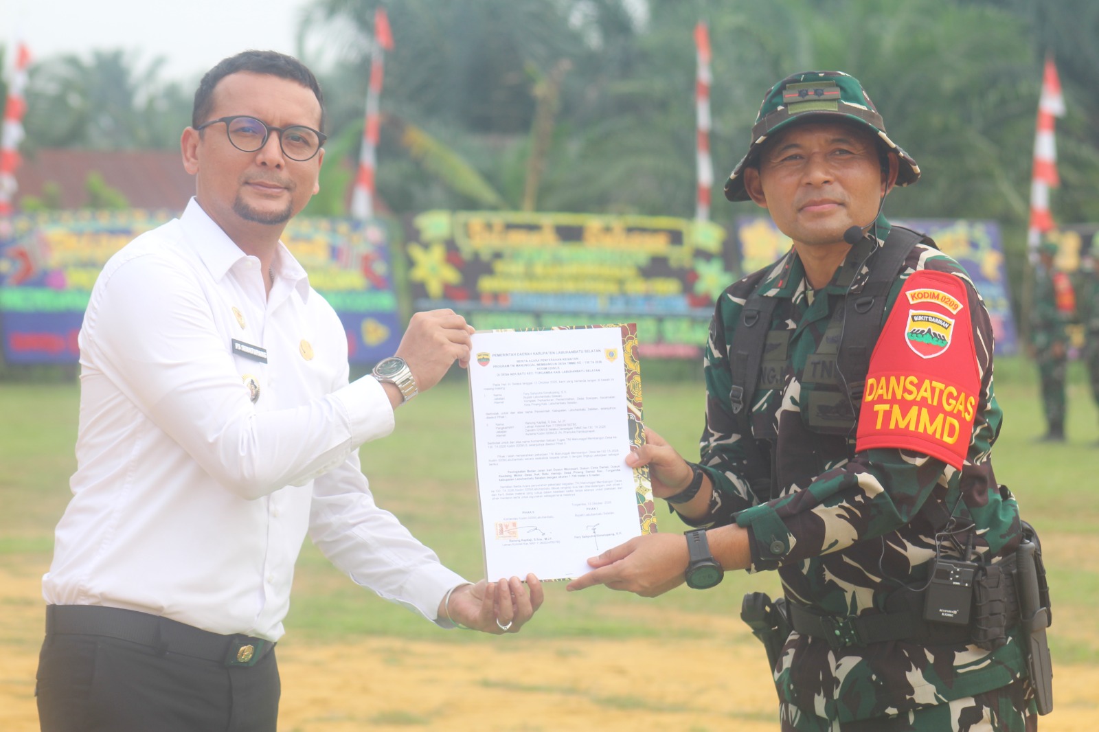 Pembukaan TNI Manunggal Membangun Desa Ke-130 TA 2026 Labuhanbatu Selatan
