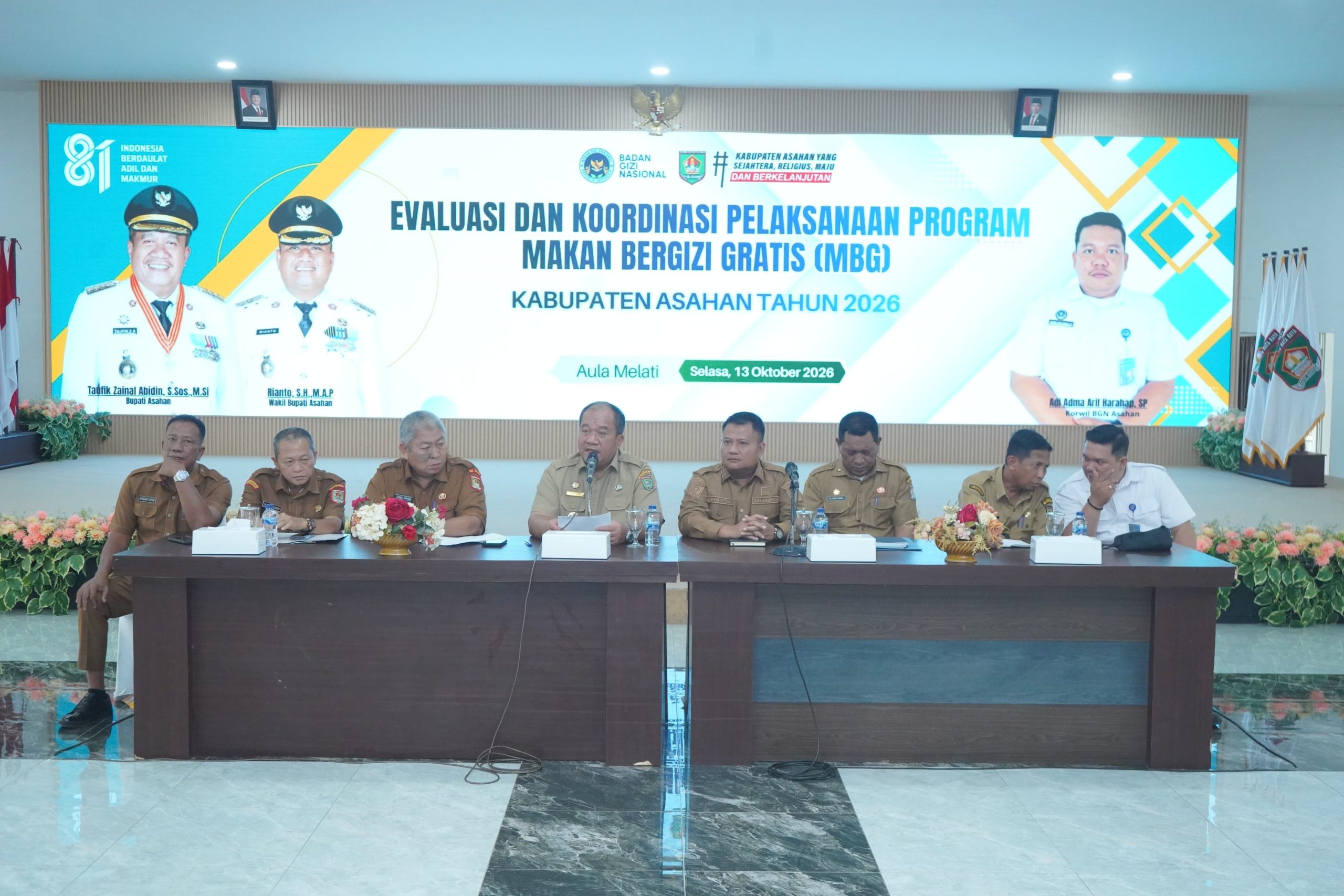 Bupati Asahan Buka Evaluasi Dan Koordinasi Pelaksanaan Program MBG