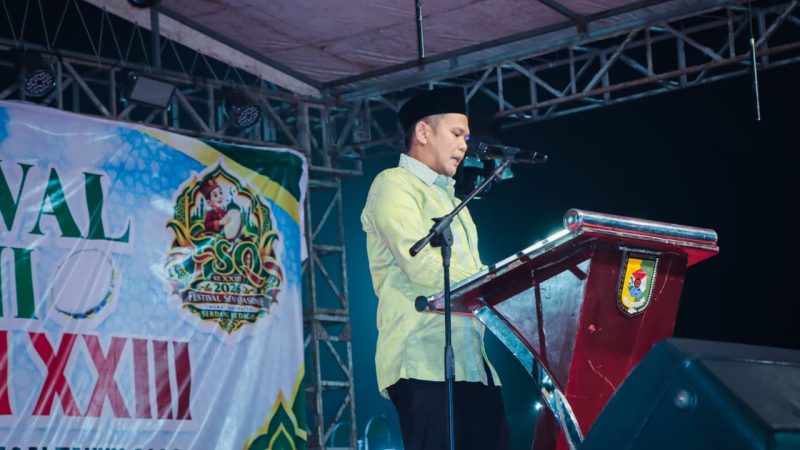 Buka FSQ XXIII Sergai, Wabup Dorong Pembinaan Generasi Muda melalui Seni Qasidah