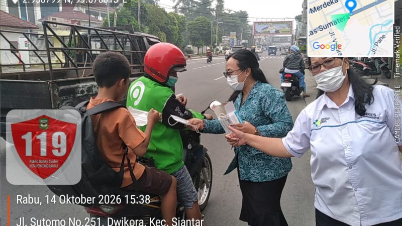 Akibat Asap Karhutla Melanda, Dinkes Pematangsiantar Beri Tips Jaga Kesehatan dan Bagikan Masker kepada Masyarakat