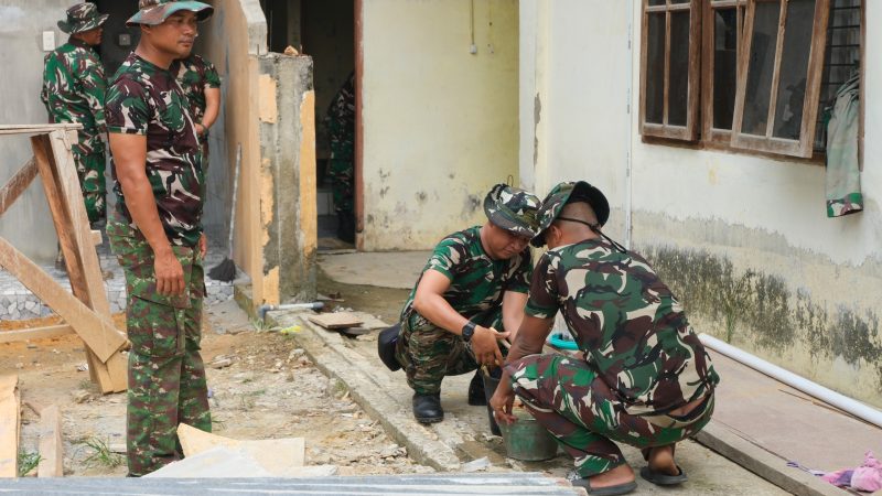 Wujud Pengabdian kepada Masyarakat, Yon TP 956/SBA Rawat Fasilitas Gereja di Torgamba