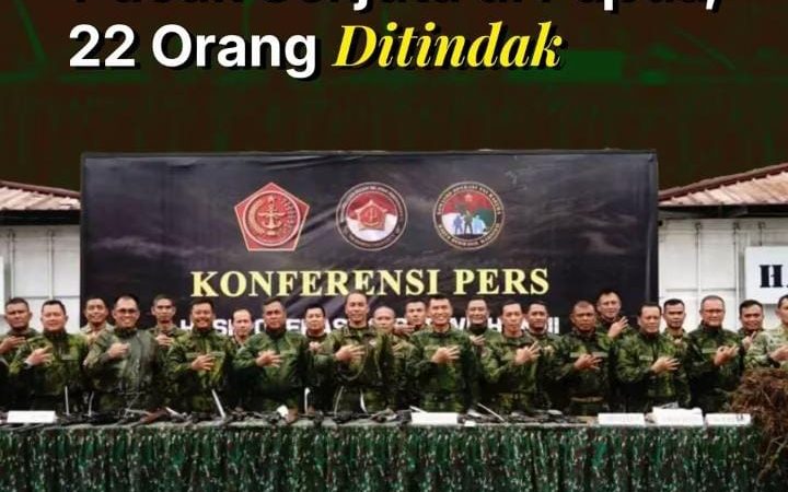 Kogabwilhan III Amankan Puluhan Senjata Dan Amunisi Beserta Pelaku