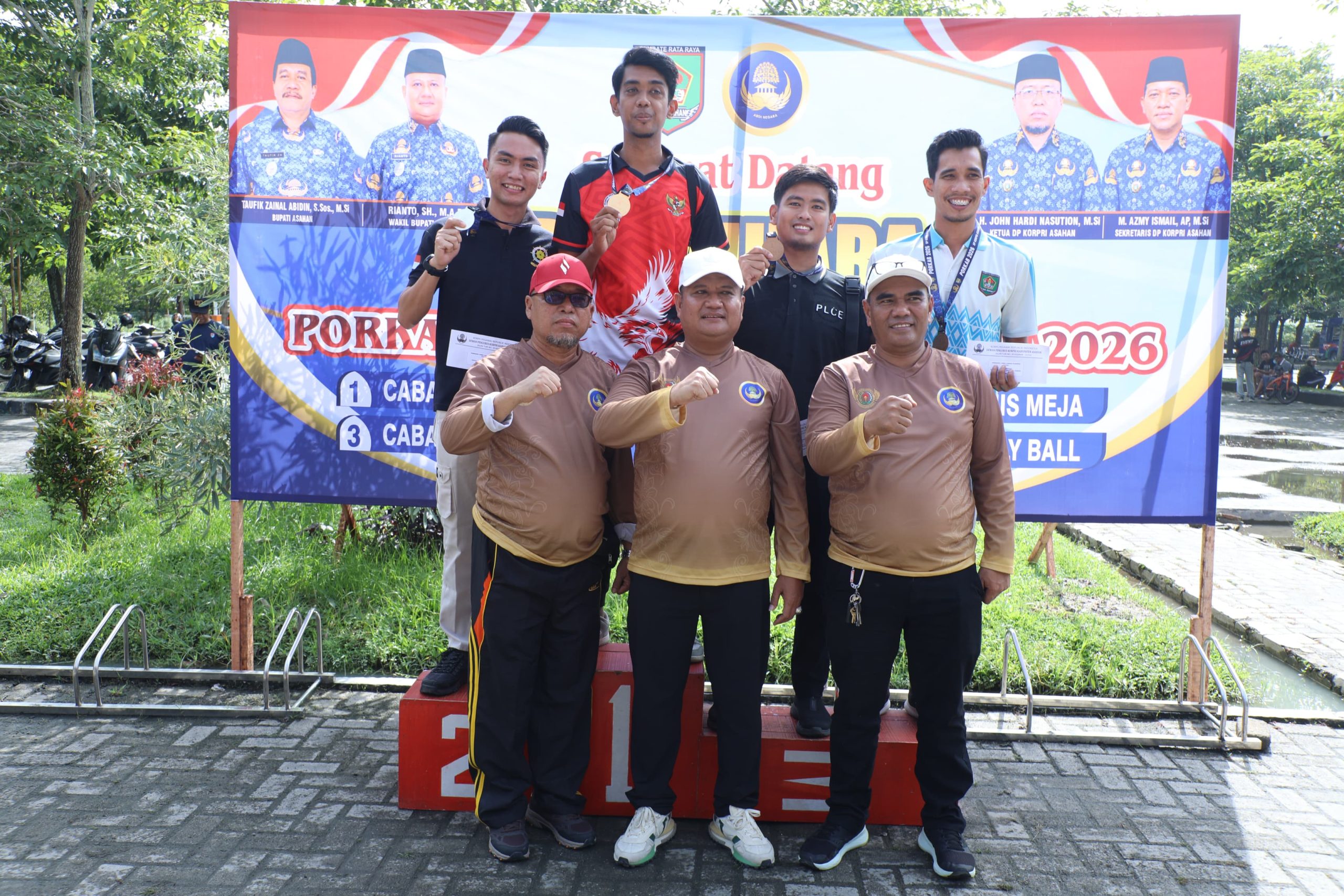 Wakil Bupati Asahan Tutup PORKAB KORPRI Kabupaten Asahan Tahun 2026