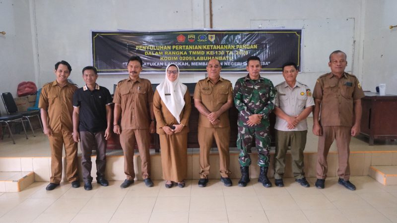 TMMD ke-130 Kodim 0209/Labuhanbatu Gelar Penyuluhan Pertanian di Desa Asam Jawa