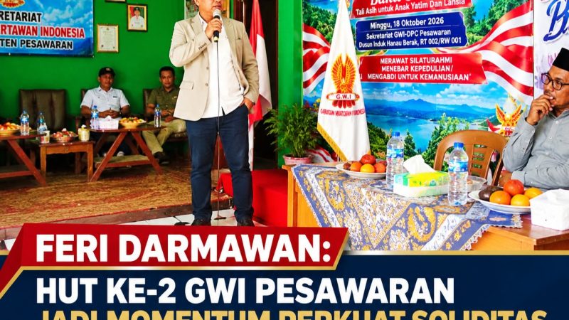 Feri Darmawan: HUT Ke-2 GWI Pesawaran Jadi Momentum Perkuat Soliditas Dan Pengabdian