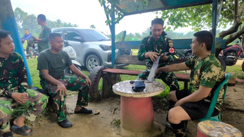 Cuaca Berubah-ubah, Timkes Satgas TMMD ke-130 Kodim 0209/Labuhanbatu Sigap Jaga Kesehatan Prajurit