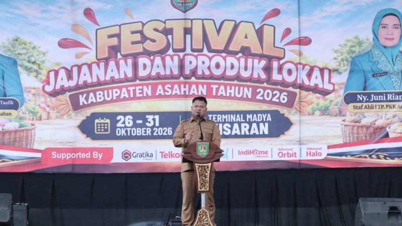 Wakil Bupati Asahan Buka Festival Jajanan Kuliner Produk Lokal Tahun 2026