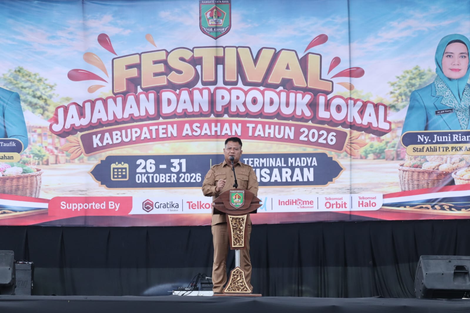 Wakil Bupati Asahan Buka Festival Jajanan Kuliner Produk Lokal Tahun 2026