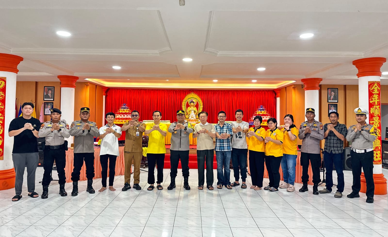 Perkuat Kerukunan Antar Umat Beragama, Kapolres Inhu Sambangi Vihara Pramita