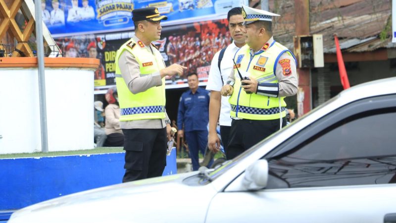 Strong Point Pagi di Rantauprapat, Kapolres Labuhanbatu Edukasi Pengendara Lewat Program SAHATA