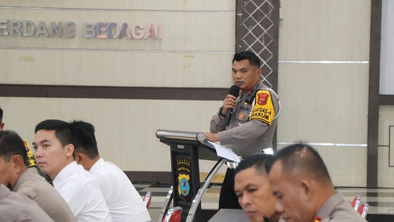 Mantapkan Kesiapan Personel, Polres Sergai Gelar Latpraops Patuh Toba 2026