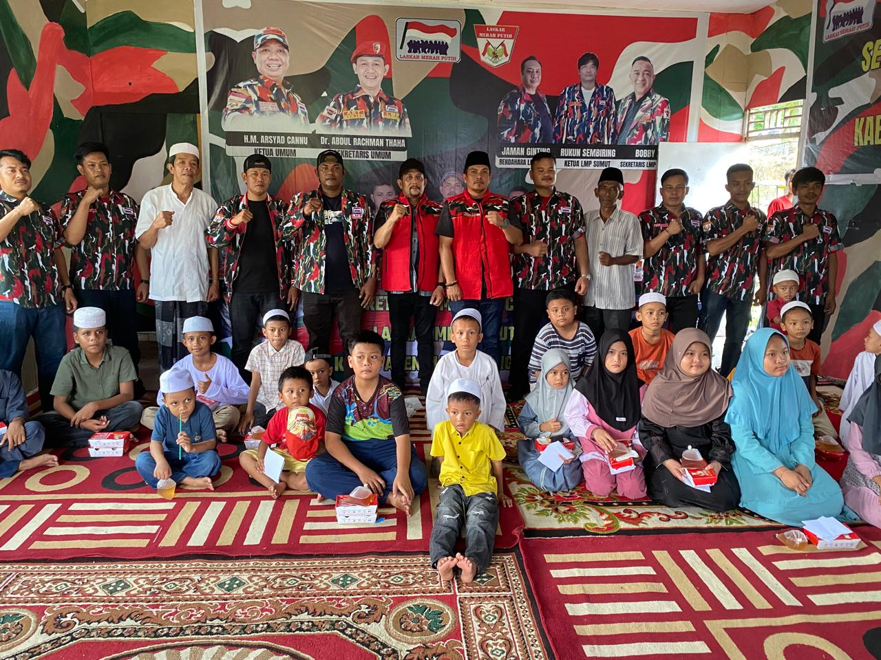 Laskar Merah Putih Markas Cabang Madina Santuni Anak Yatim Piatu, Peringati HUT LMP ke 26